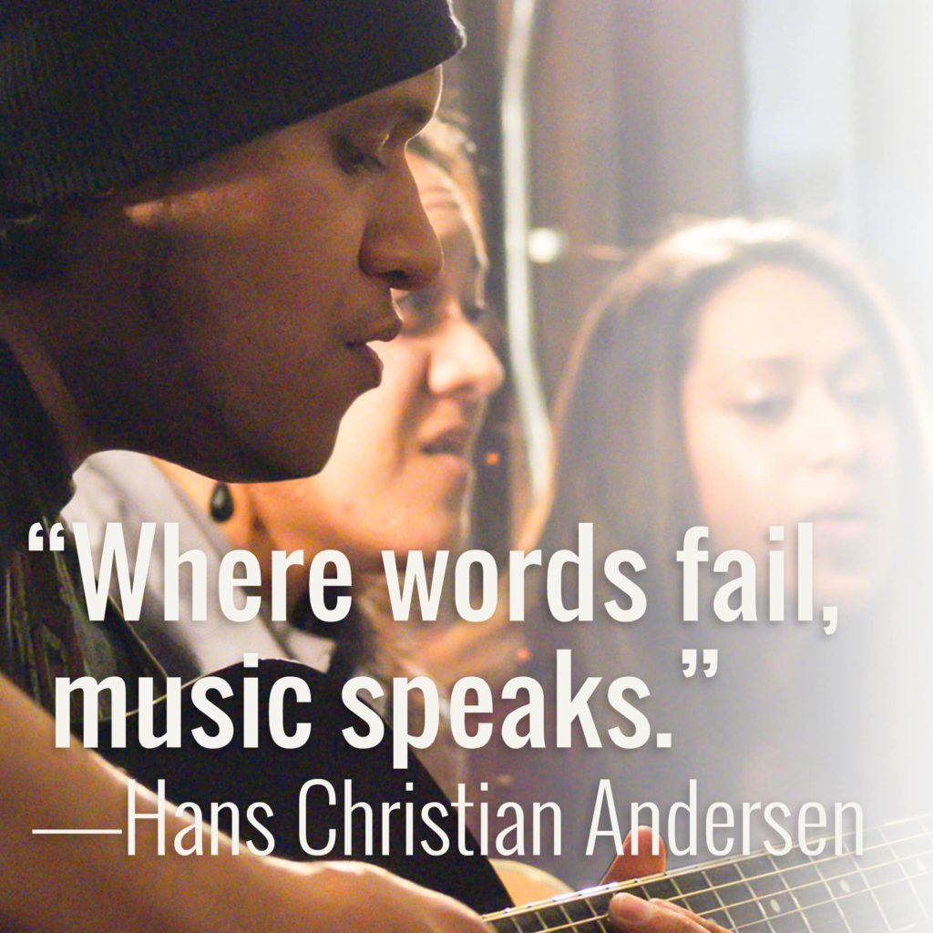 Where words fail music speaks. Hans Christian Andersen
