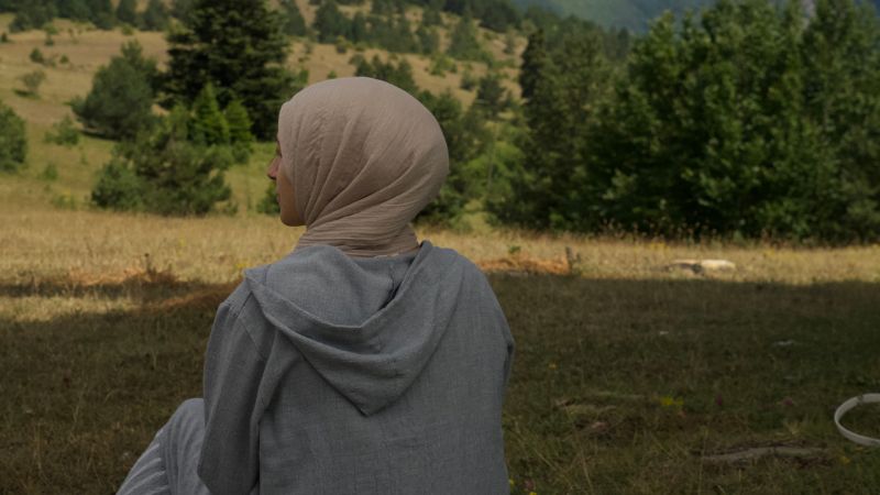 Muslim woman in a hijab.